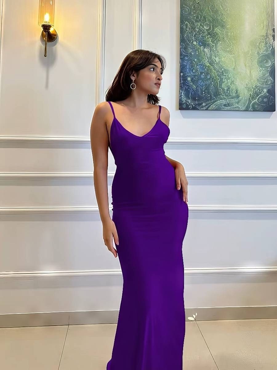 Robe Sirène Satin Dos Nu Décolleté V Robe Sirène Satin Dos Nu Décolleté V image 12