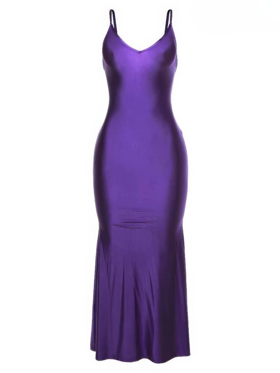 Robe Sirène Satin Dos Nu Décolleté V Robe Sirène Satin Dos Nu Décolleté V image 15